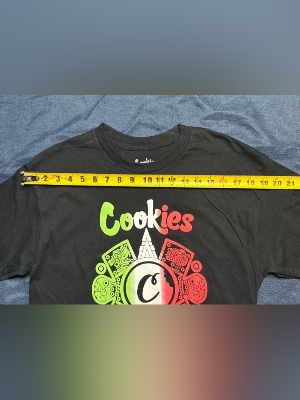 Cookies Aztecasunn Black Men’s T-Shirt 100% Cotton Size Medium NWOT - Picture 3 of 7